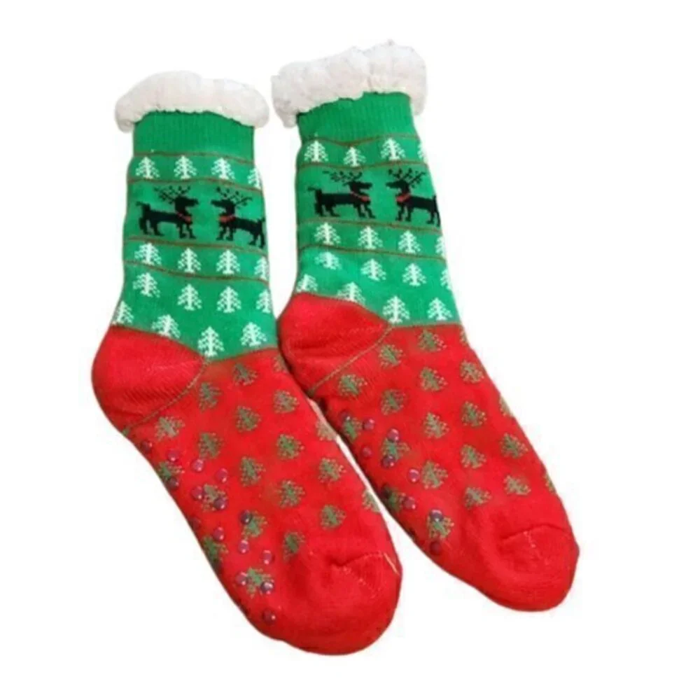 Reindeer Christmas Fluffy Socks